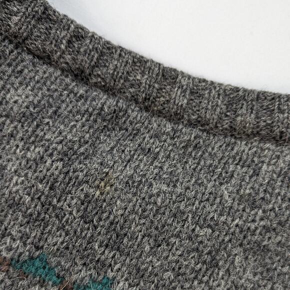 Chunky Shetland Wool Sweater - Picture 7 of 7
